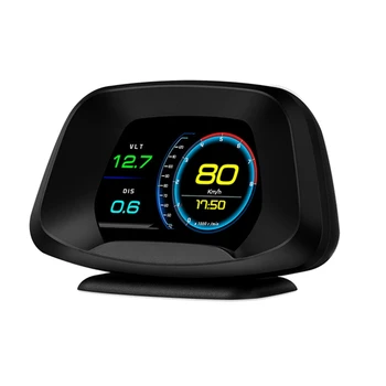 P19 HUD OBD2 GPS Head Up Display Protingas Gabaritas Automobilių Spidometro Apsaugos Signalizacija Vandens Oil Temp greičio viršijimo Multi-Function