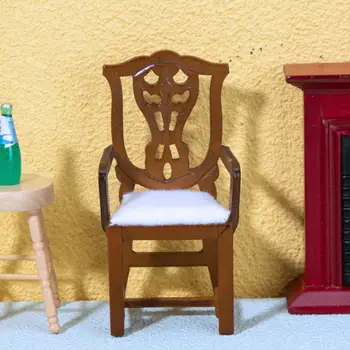 Kėdė Modelis Unikalus Lygaus Paviršiaus, Aukštos Sumažinti Lėlių Namas Lėlių Priedai Kėdė Miniatiūrų Stalo Modelis