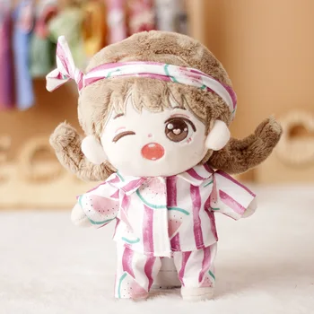 20CM Lėlės Drabužiai Pižama+Lėlės Lova+Antklodė Pagalvę Lėlės Priedai Mūsų Kartos EXO idol 