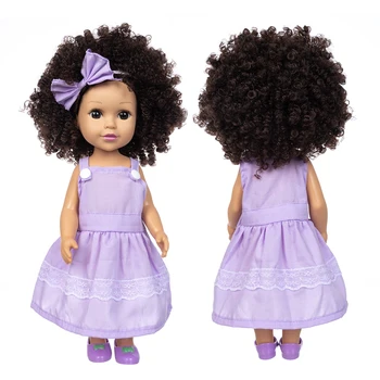 35cm Nauja Violetinė Suknelė kūdikių lėlės pop mergina silikono viny 14inch naujas gimęs poupee boneca kūdikių minkštas žaislas mergina todder