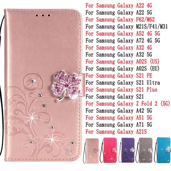 Sunjolly Samsung Galaxy A22 4G 5G F62 M62 M21S F41 M31 A52 A72 A32 A02S S21 FE Ultra Plus A42 A51 A71 Padengti coque 