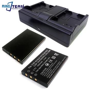 FNP-60 NP-60 Skaitmeninis Baterijos 2x & Dual USB Įkroviklis 1x dėl Fujifilm Skaitmeninis Fotoaparatas FinePix F401 F410 F601 Zoom M603 DC-T50 DC6300